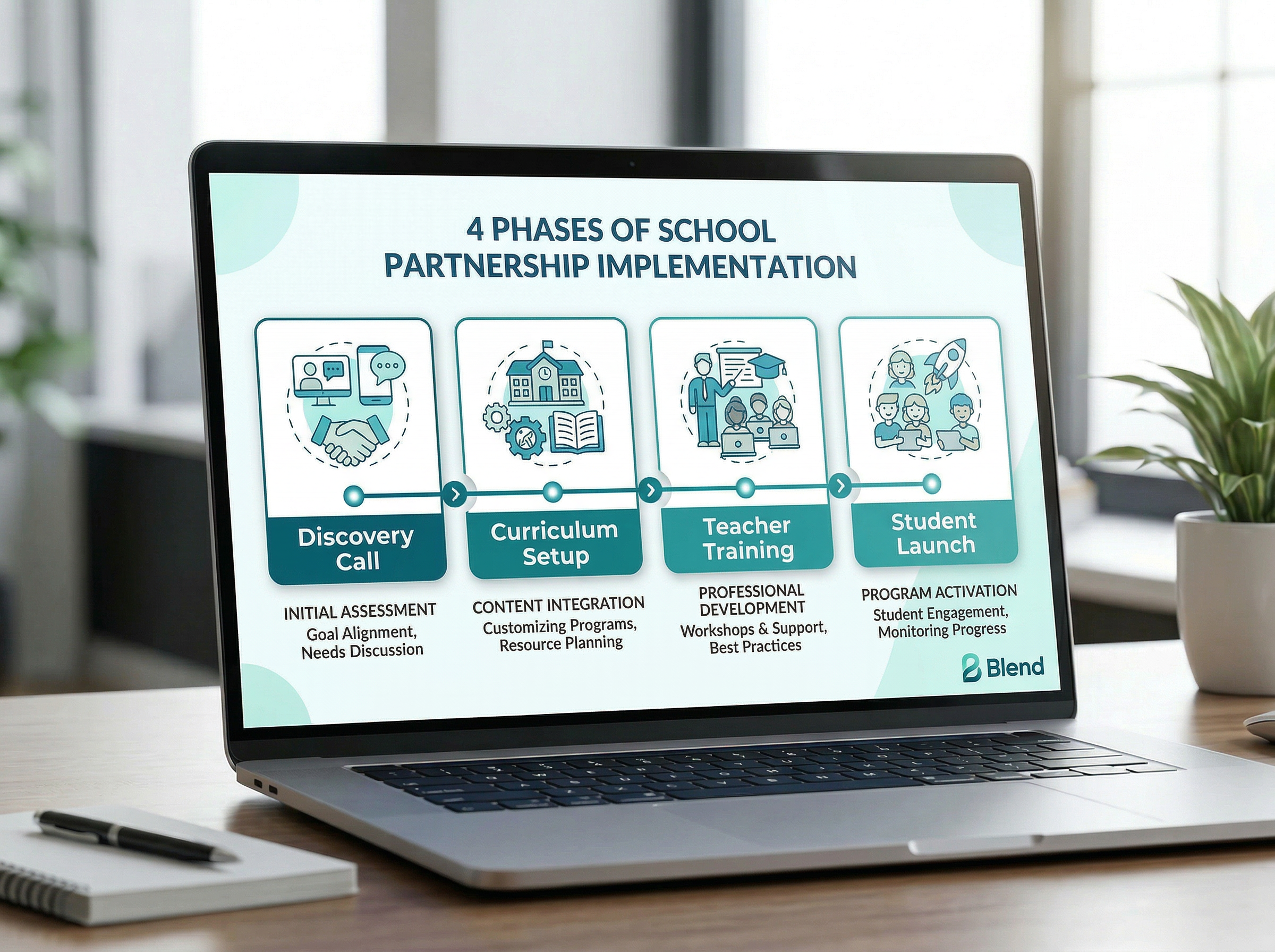 Cronograma de implementación escolar